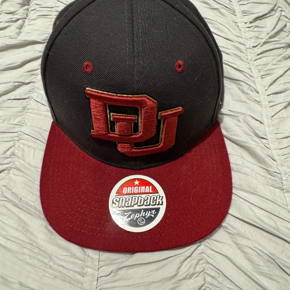 Zephyr Original Snapback Hat - Black and Red